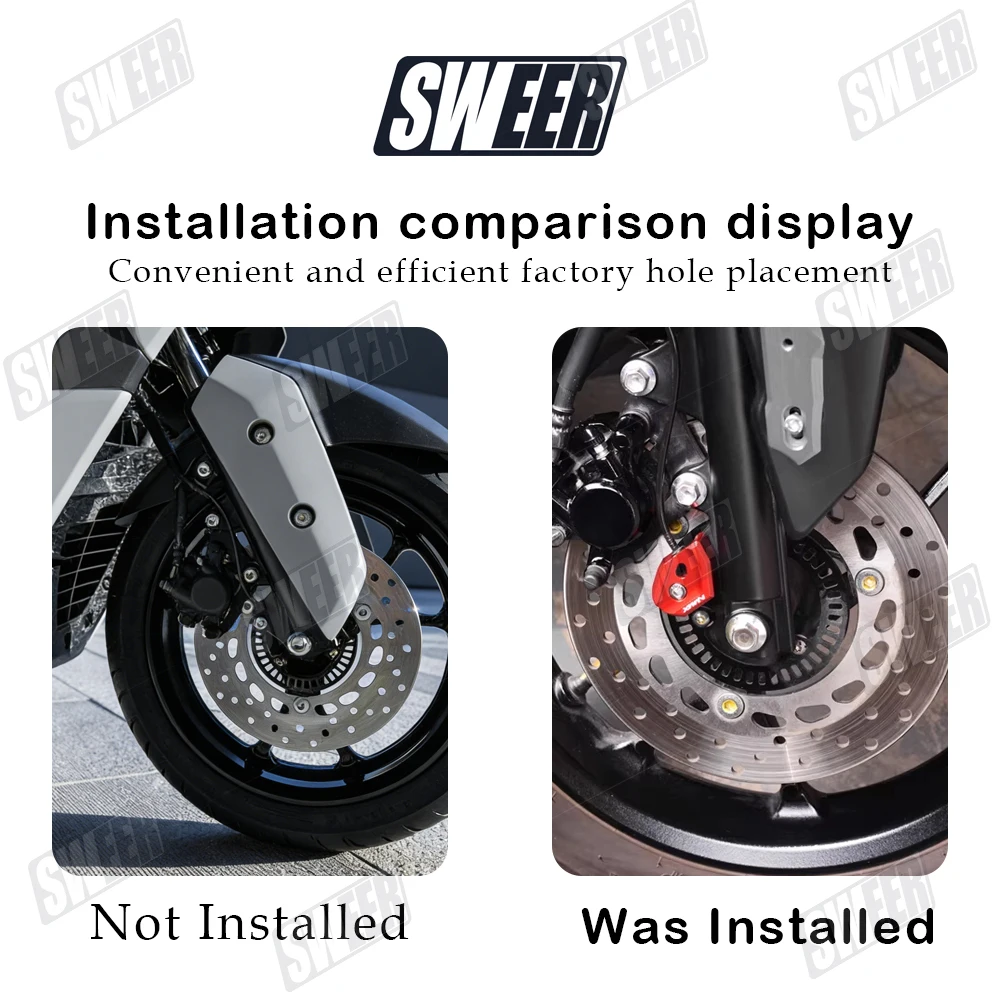 Motorcycle Front-Wheel Brake Disc ABS Sensor Protection Cover Fit For Yamaha NMAX125 NMAX155 AEROX / NVX 2020-2025 Sensor Guard