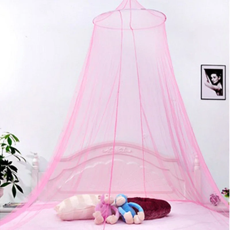 Mosquito Net Fairy Round Bed Suspended Dome Canopy Curtain Bedding on Offer Grids Things to the Room Baby Nest Anti Mostic Home