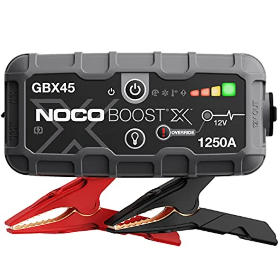 Boost X GBX45: 1250A UltraSafe Jump Starter 12V Lithium Battery Booster Pack Portable Jump Box with Built-in Power Bank an