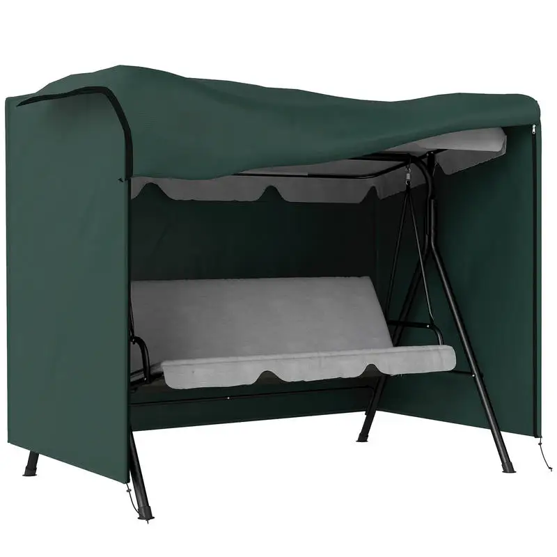 

Outsunny Outdoor Patio Hammock Porch Swing Cover with UV, Water, & Dust Fighting Material, 81" x 49" x 65", Dark Green