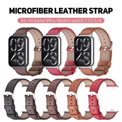 Mi Band 8 9 Pro Strap Microfiber Leather Strap For Xiaomi Mi Smart Band 9 8 Pro Bracelet Wristband Miband 8 Pro Correa