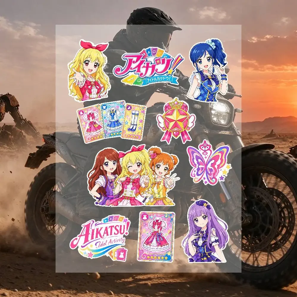 A-Aikatsu Stickers Moto Sticker Auto Body Bumper Windows Motorcycle Laptop Walls Vinyl Decal Car Tuning Accessories
