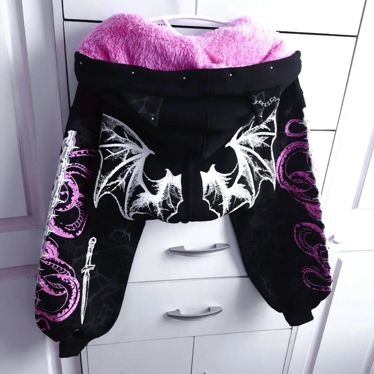 الشارع الشهير هوديي Y2K الملابس النسائية الملابس الهيب هوب الحضرية الرجعية الجرافيك المتضخم هوديي البلوز سترة عادية Y2K الملابس