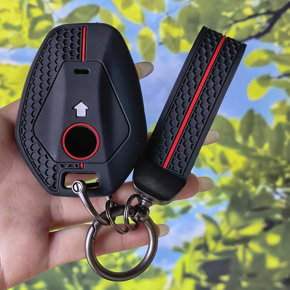 Anti‑Scratch Sport Motorcycle Remote Key Cover With KeyChain For BMW R1300GS R1300 Big GS 2025 R1250GS R1250 ADV Adventure