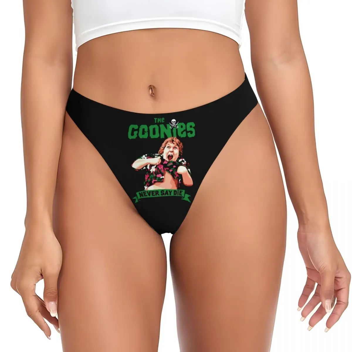 

Custom The Goonies Never Say Die Chunk G-string Thong Womens Breathable Stretch Comedy Film Panties Underwear