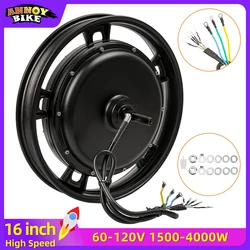 16 inch 60-120V 350-4000W Hub Motor High Speed Torque Brushless Electric Bicycle Motorcycle Motor Wheel High Torque