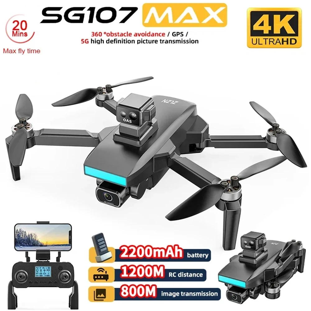 

SG107 SG107Pro SG107MAX Mini Drone with WIFI Profesional 4K HD Dual Camera FPV Quadcopter Optical Flow Gesture Control Rc Dron