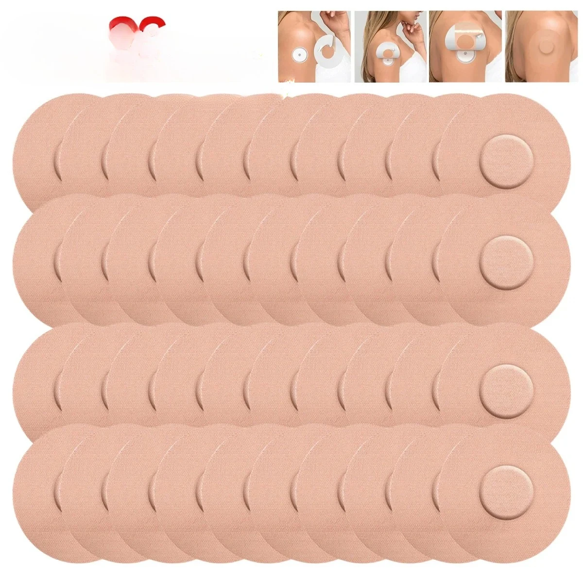 

10Pcs Sensor Patches Waterproof Freestyle Libre Plasters Skin-Friendly Anti Slip Long Lasting for Outdoor Rock Climbing