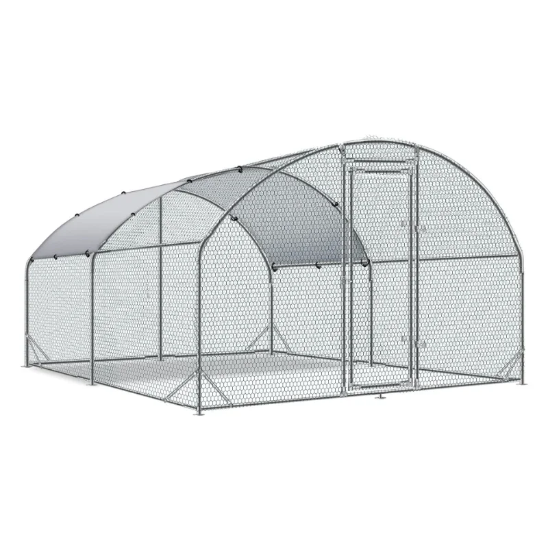 

Factory Direct Sales Wholesale Large Outdoor Newly Upgraded Dome Galvanized Pipe Rabbit Cage Pet Cage Duck Coop