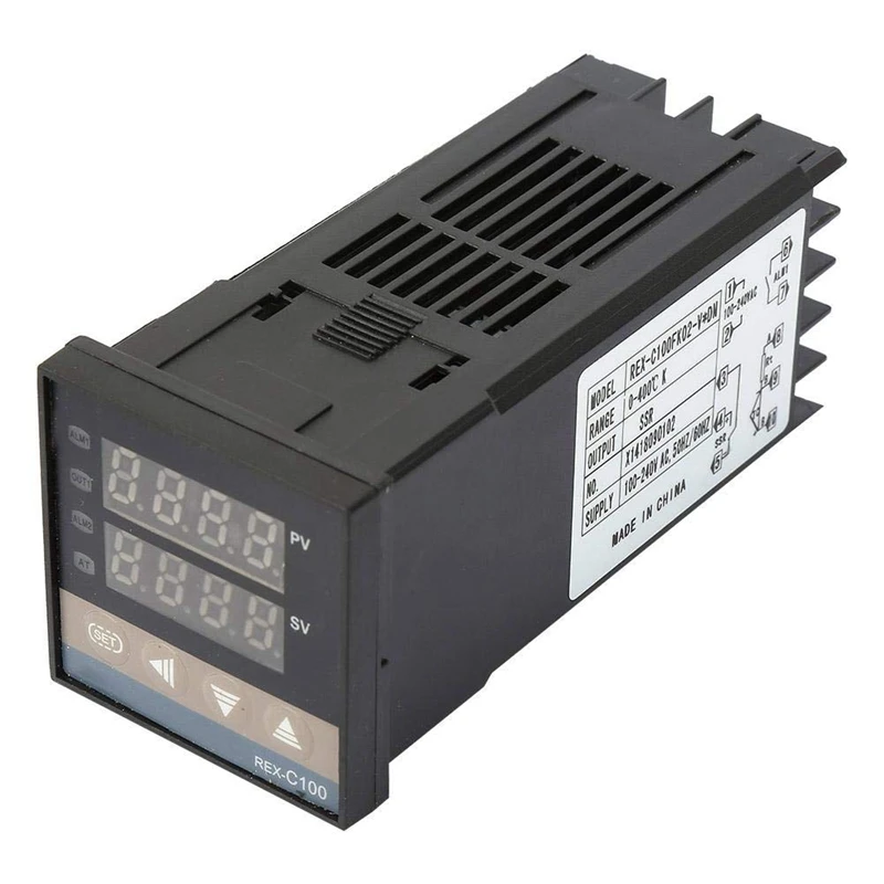 REX-C100 PID Temperature Controller 25A SSR 0-400℃ Temperature Controller For Electric Power Incubator Chemical Industry