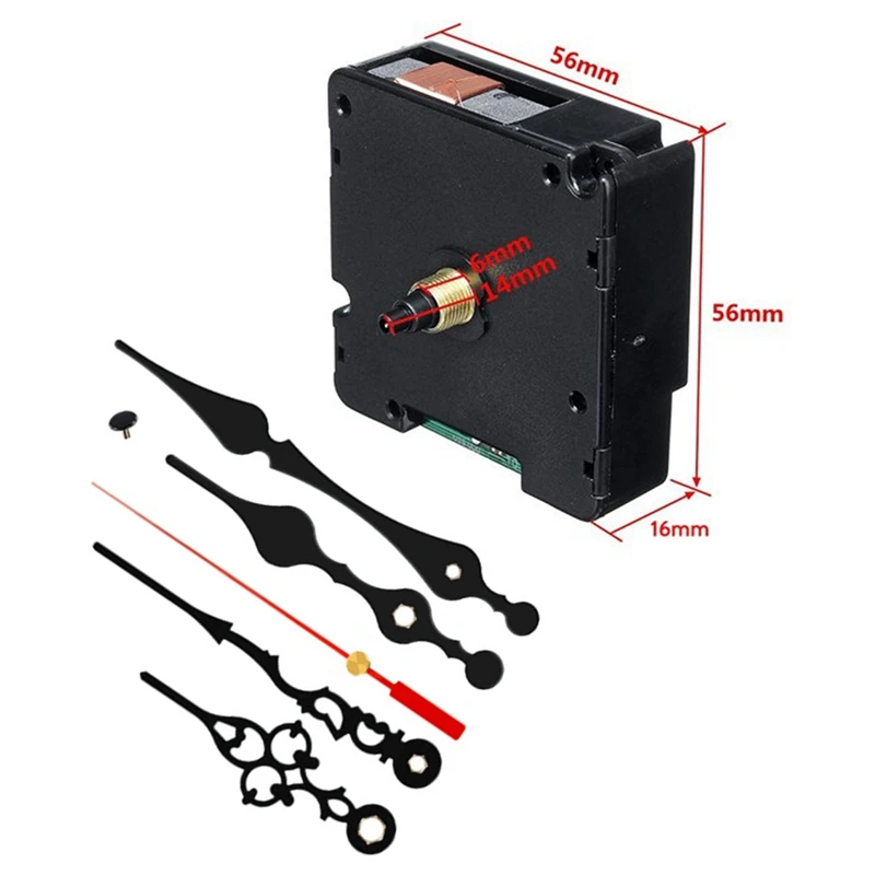 Radio Controlled Silent DIY Clock Movement Mechanism Kit Germany DCF Signal Mode With 2 Sets Hands Repair Replacement