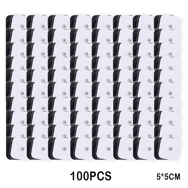 100/50Pcs Tens Electrodes Electrode Pad for Myostimulator Physiotherapy Therapy Machine Pads Slimming Massager Adhensive Gel