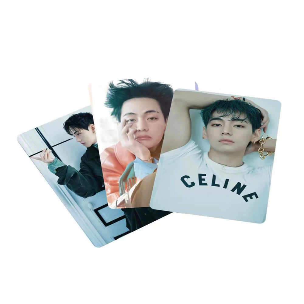 55Pcs/Set KPOP Kim Tae Hyung Album Photocards Art-Asia Two-Sided HD Postcard V Personal Boxed LOMO Cards Fans Collect Gifts