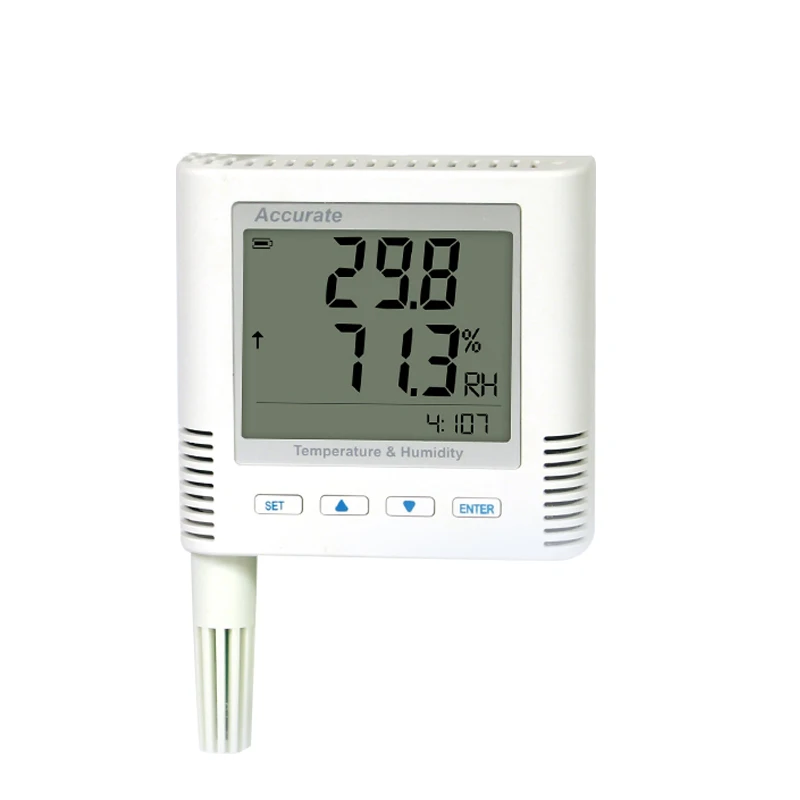 Tcp/ip Netwerk Type Temperatuur En Vochtigheid Meter Computer Room Industriële High-Precision Real-Time Monitoring En