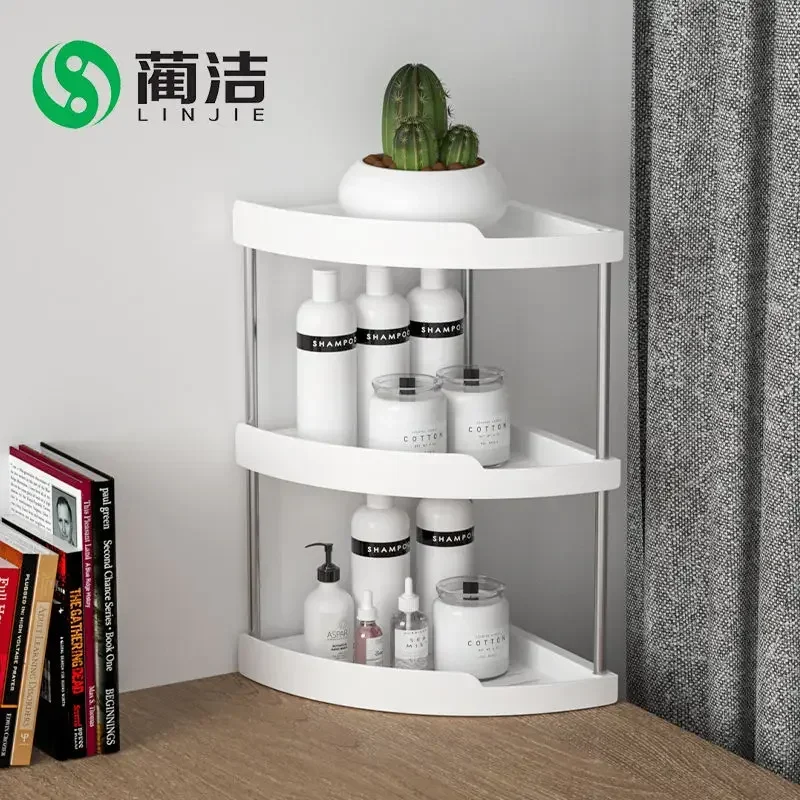 Kitchen shelf seasoning tripod landing bathroom living room storage corner table multi-layer storage