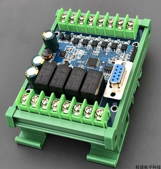 PLC industrial control board domestic PLC module controller with guide rail simple delay module