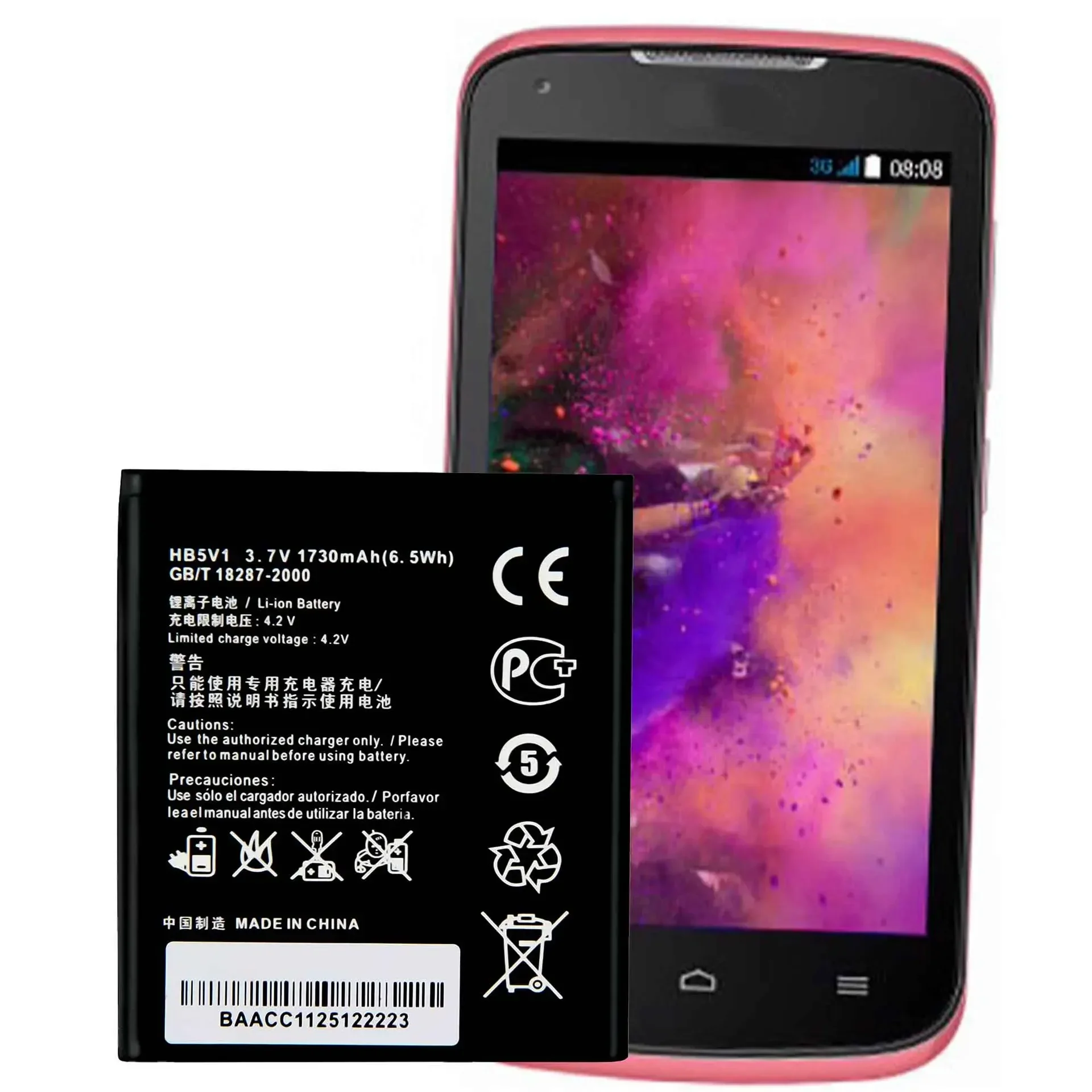 Nueva batería de repuesto para teléfono HUAWEI AscendY360-U23 Y360-U31 Y360-U82 Y360-U72 Y360-U93 Y360-U03 Y520 Y520-U22
