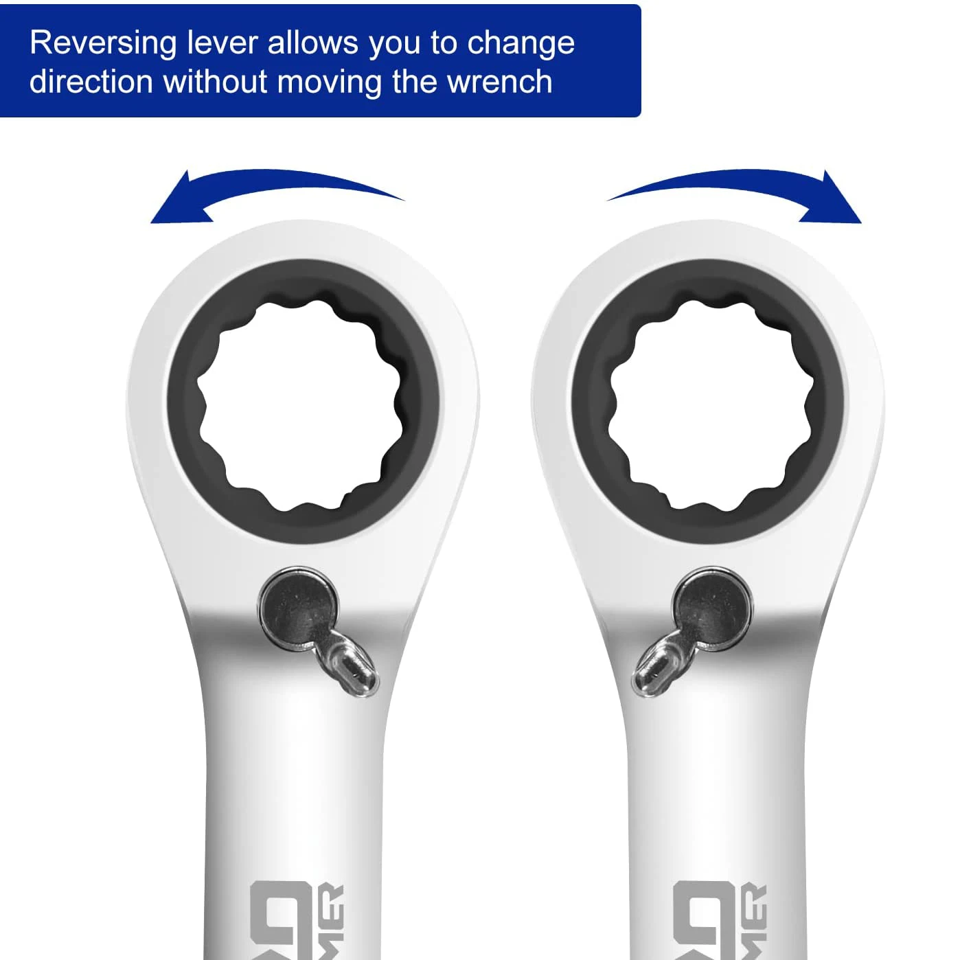 Stubby Reversible Ratcheting ชุดประแจมือ10ชิ้น5/16 "To 3/4" S.A.E 72-กล่องใส่ฟันปลอม End และเปิดประแจ PROSTORMER