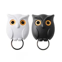 Hooks Owl Magnetic Key Hook Auto Blinking Cute Hooks No Punch Storage Hooks Kitchen Home Wall Decoration Hooks