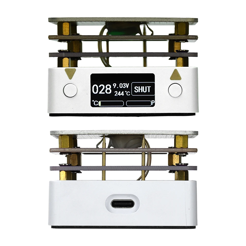 

PD 65W 20V Мини-цифровой дисплей Регулируемая нагревательная платформа 10-300 Порт Type-C с постоянной температурой для ремонта печатных плат