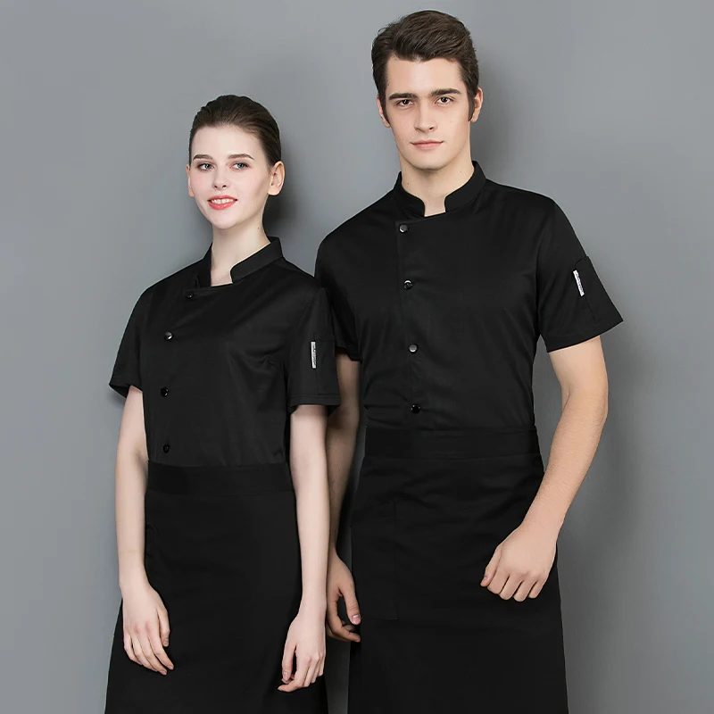 Men Kitchen Jacket Cooking Clothes Tops Restaurant Work Clothing Bakery Cafe Waiter Overalls Cooking Shirt Hotel Overalls