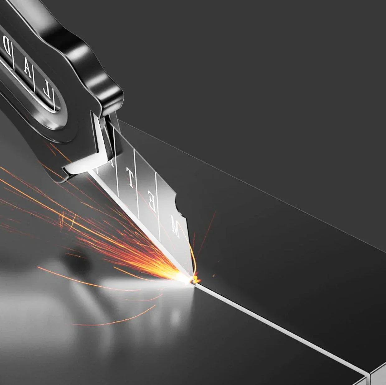 الفولاذ المقاوم للصدأ الصناعية سكّين متعدّد الاستخدامات قابل للاستبدال عالية الكربون شفرة فولاذية قطع الورق مكتب الفن لوازم الطلاب