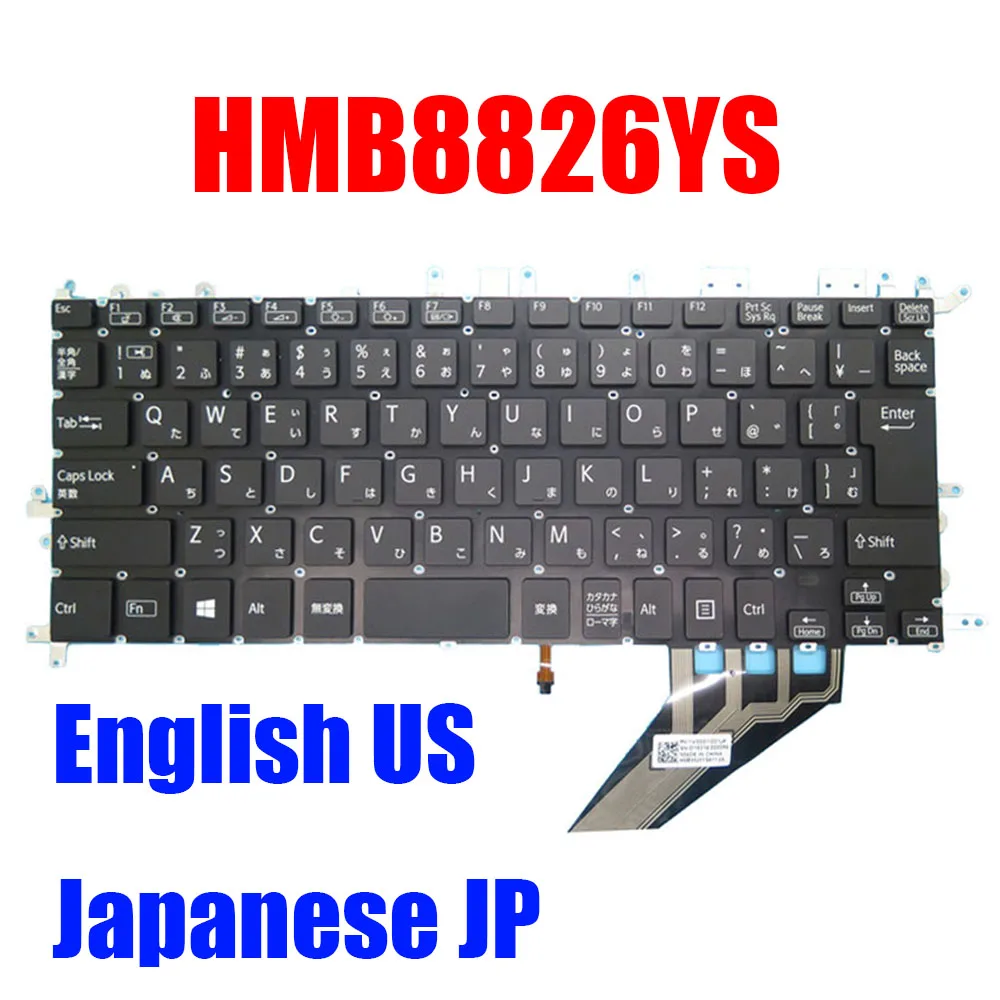 

Laptop Keyboard HMB8826YSE01 1V0007011US HMB8826YSA11 2A 1V0001001 HMB8826YSB English US Japanese