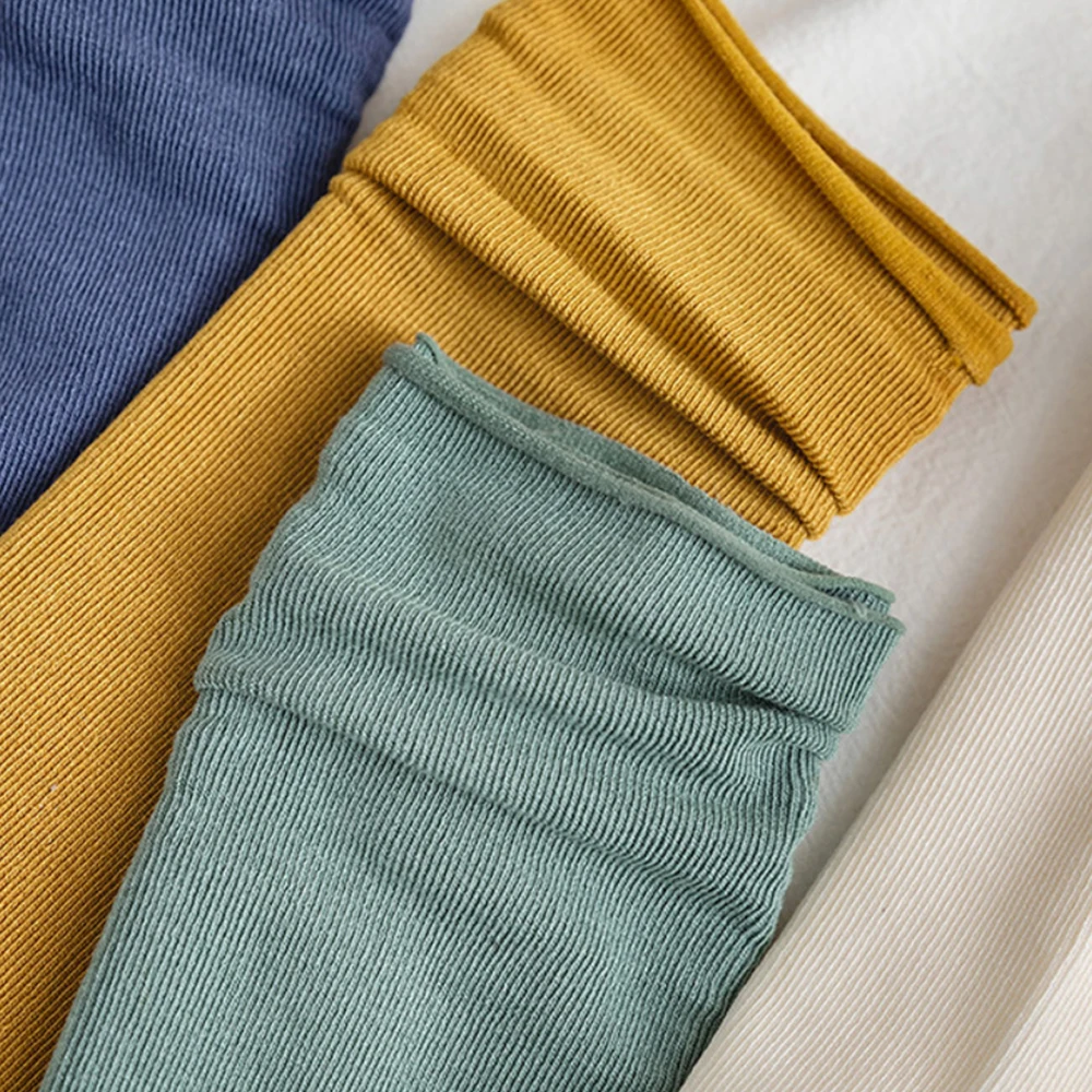 Solid Color Socks for Women Ruffle Cotton Middle Tube Ankle Short Breathable Black White set Spring Autumn Socks