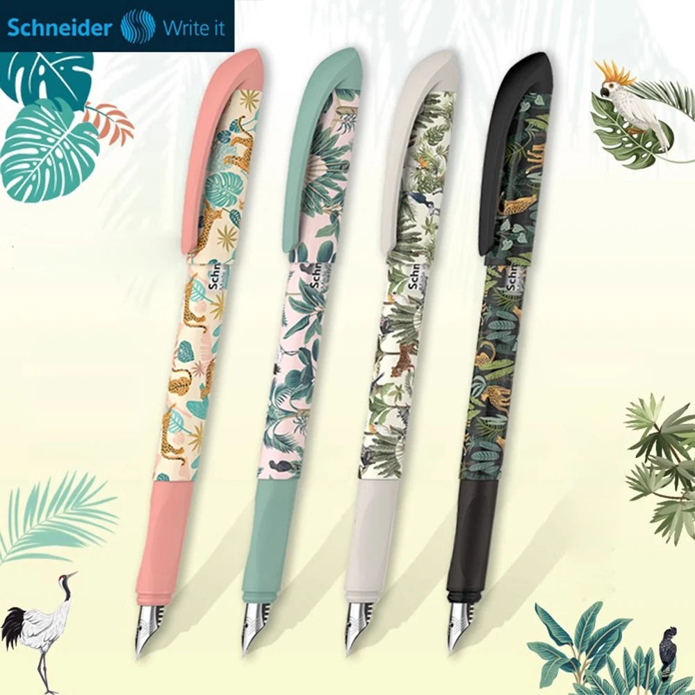 Schneider Fountain Pen Voice Easy F 0.5mm Iridium Tip Student Writing Specific Upright Posture School Supplies Kawaii Stationery