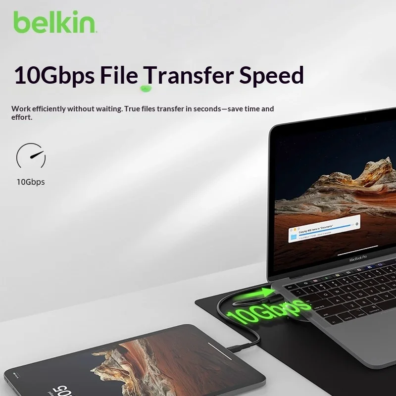 حامل محطة إرساء سطح المكتب 11 في 1 من Belkin متعدد المنافذ لأجهزة الكمبيوتر المحمولة Apple وMacBooks يدعم توسيع عالي الدقة ثلاثي الشاشات #4