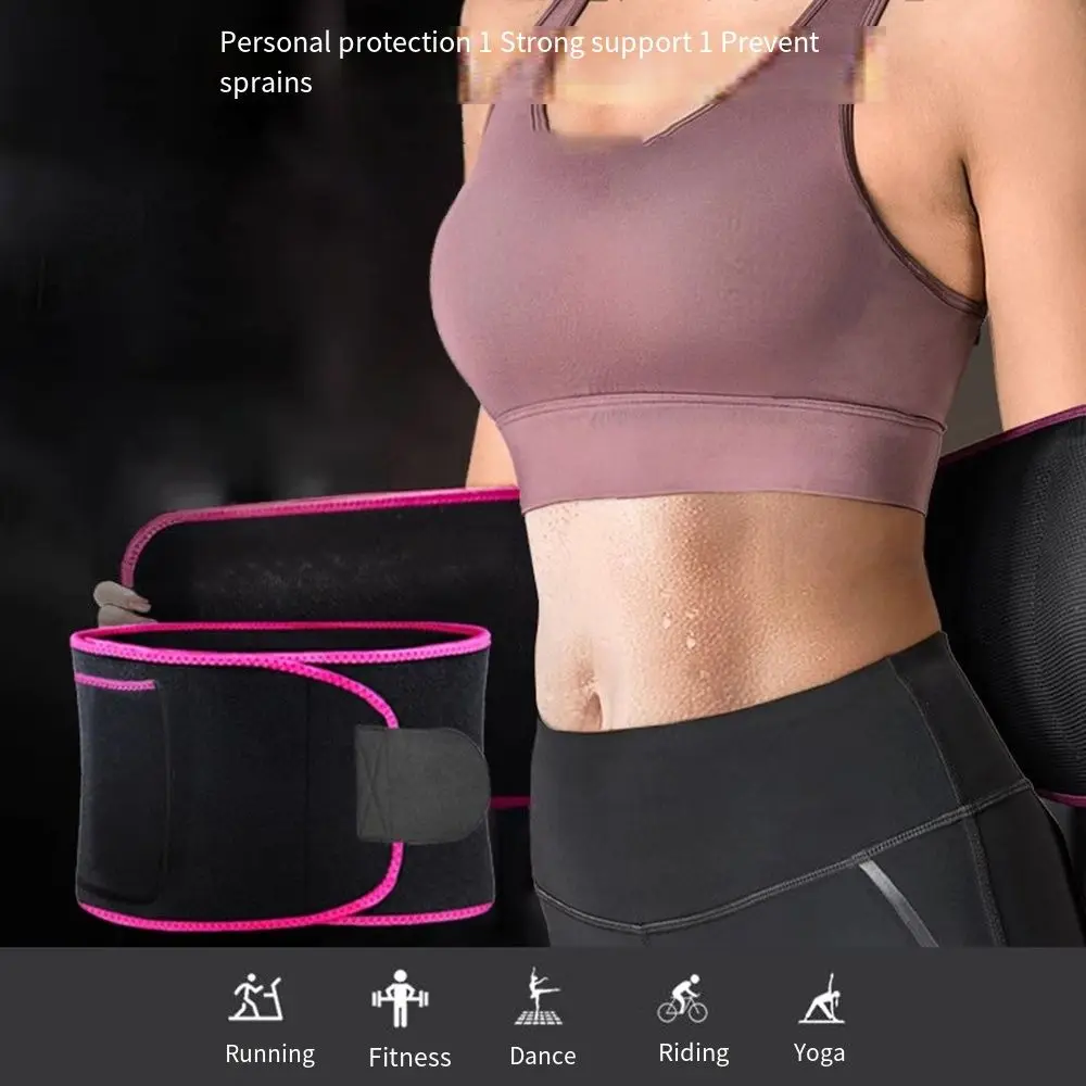 Elastic Waist Protection Belt Multifunctional Belly Shapewear Waist Trimmer Belt with Phone Pockets Breathable