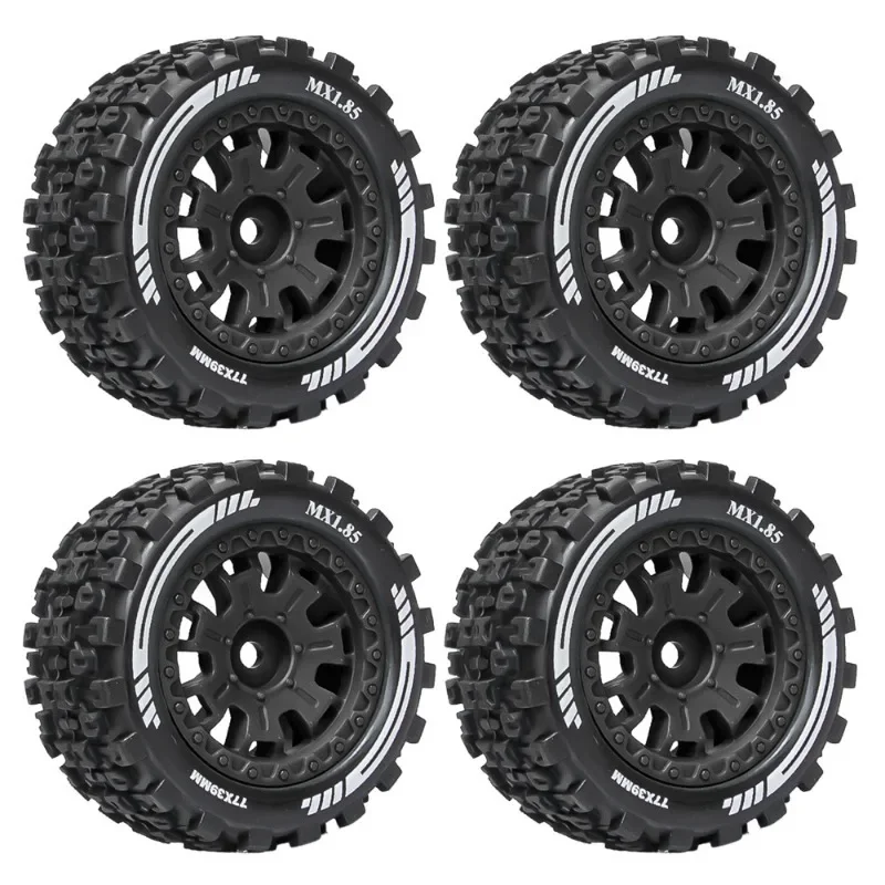 MX1.85 pulgadas de ancho 77m * 39mm 12mm neumáticos de rueda para ARRMA 1/18 Typhon,GRANITE,Redcat,Losi,Team,Kyosho,HPS,HPI