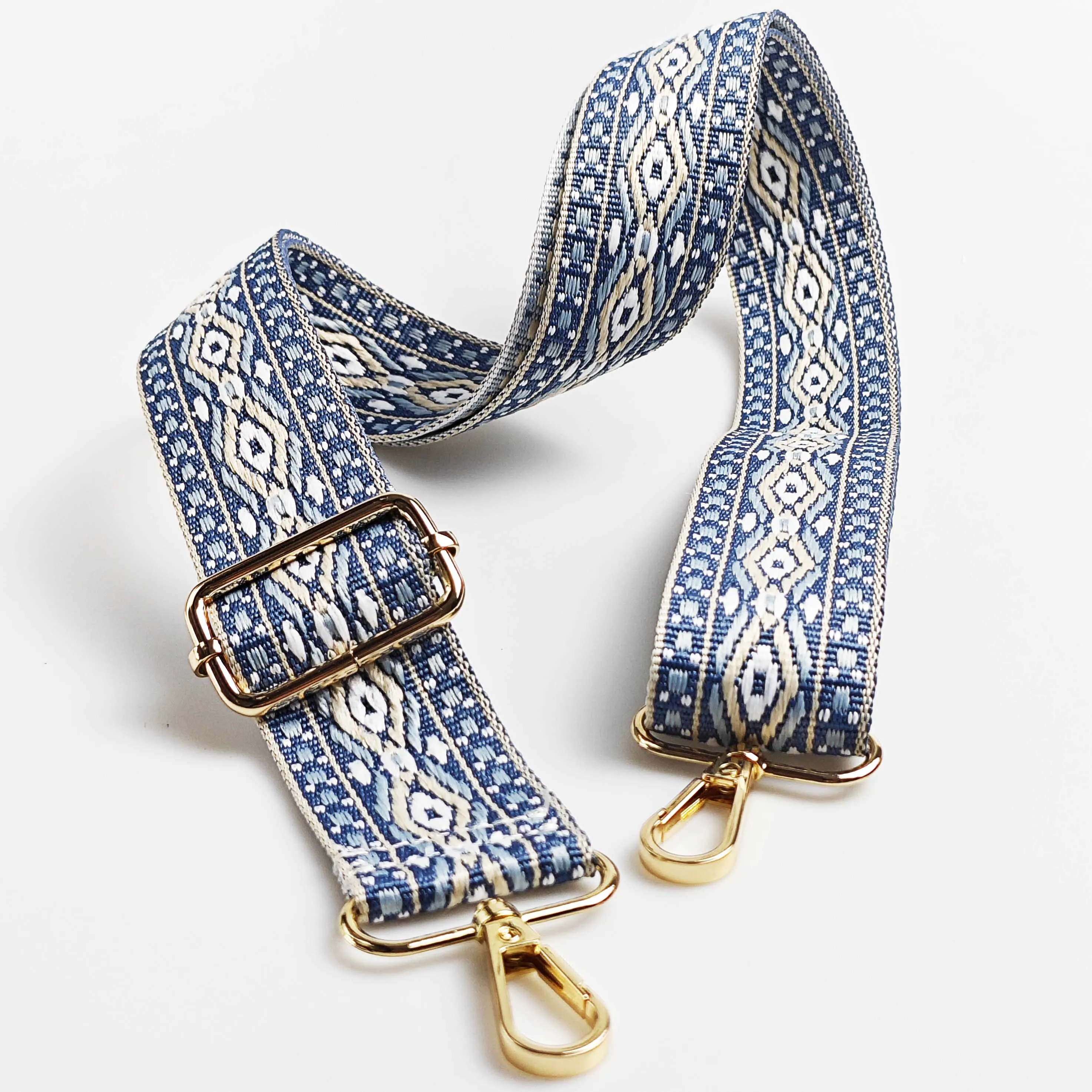 1 قطعة 1.50 بوصة واسعة قابل للتعديل حقيبة يد محفظة حزام استبدال Crossbody حزام الكتف العرقية حزام جاكار #1