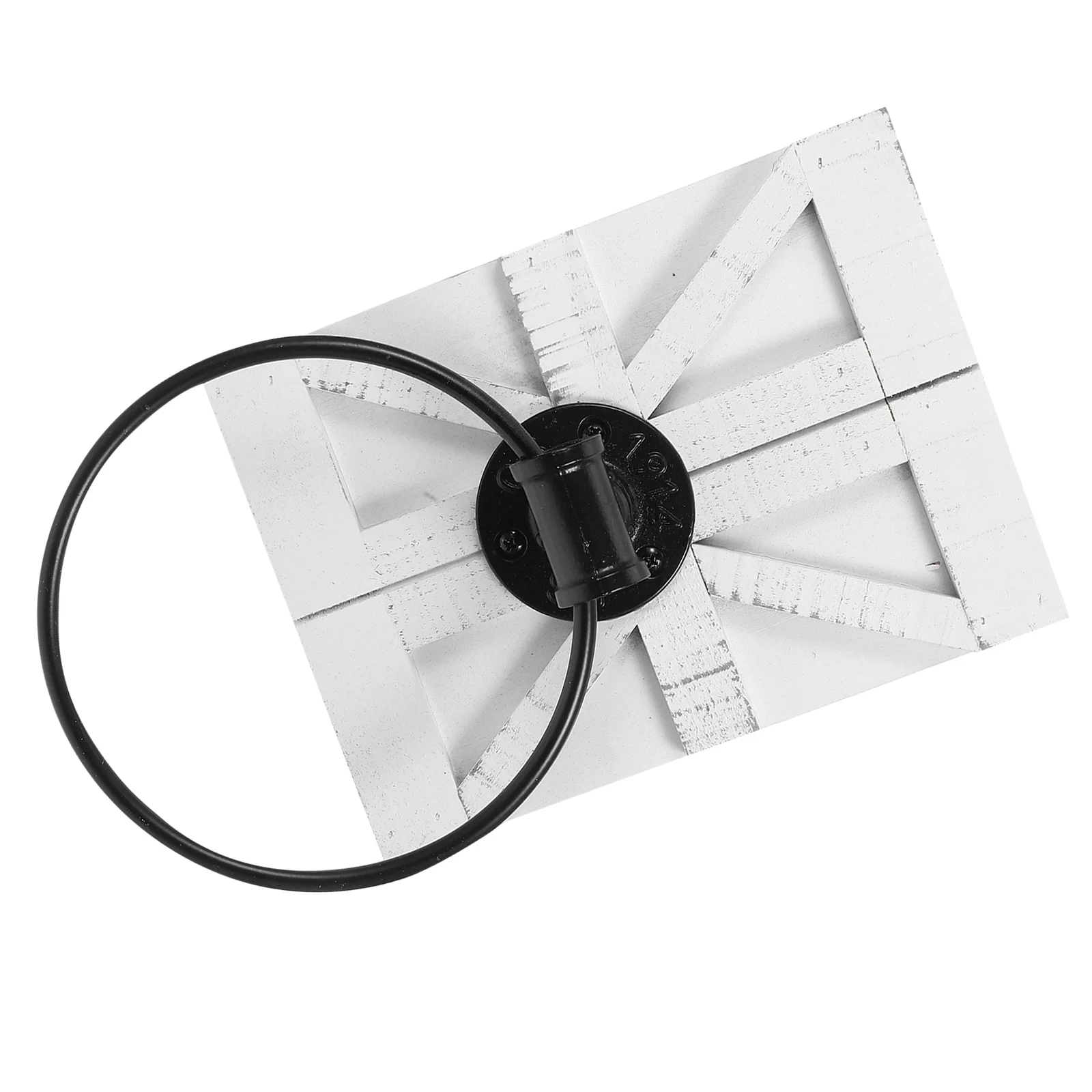 Vintage Iron Mounted Rack Rustic Bathroom Hand Holder Farmhouse Decor Metal Wall Hanger Distressed Finish Space Saving