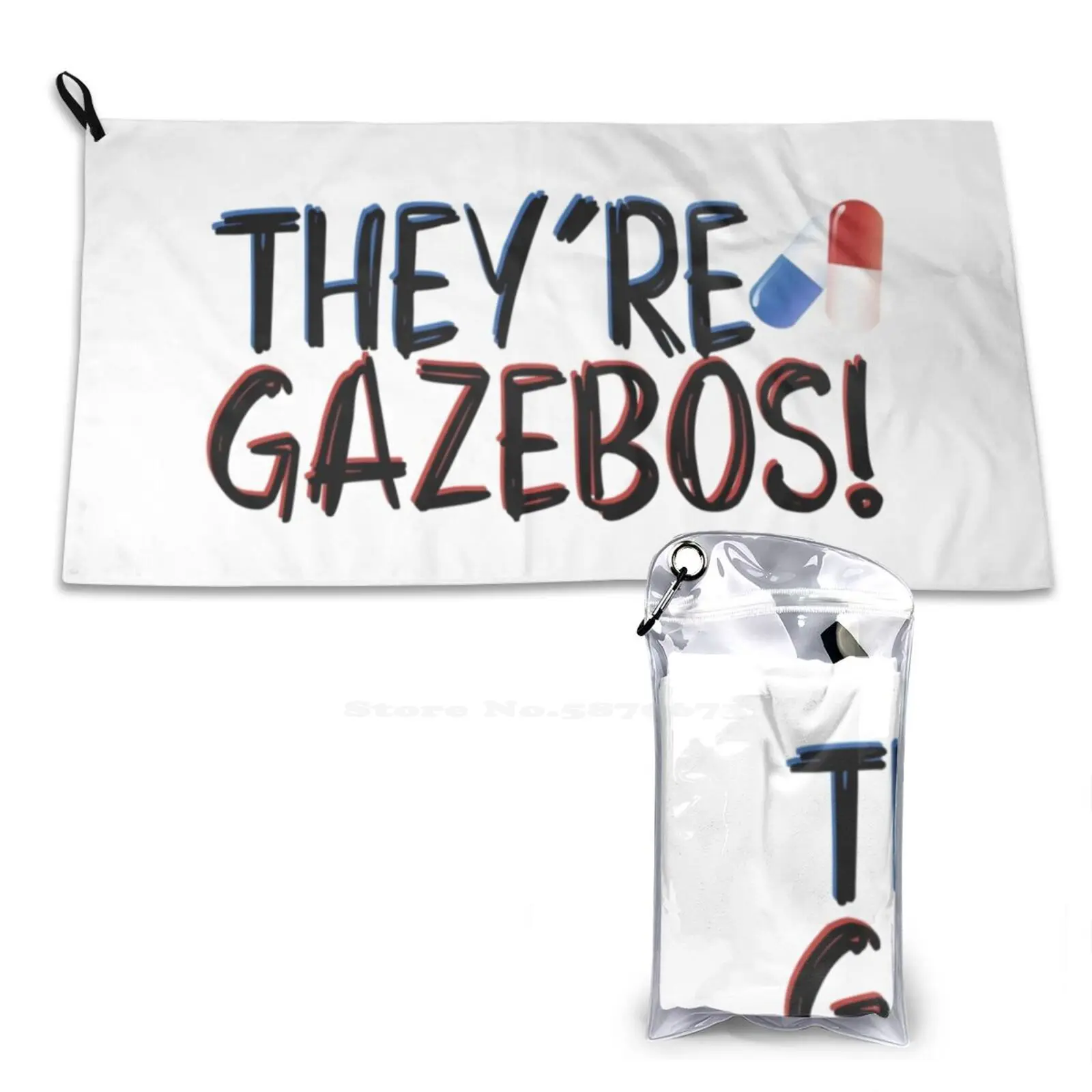 They'Re Gazebos-It Quote Soft Towel Quick Dry Beach Towel It 2017 Eddie Kasprak The Losers Club Stephen King Movies Film Books