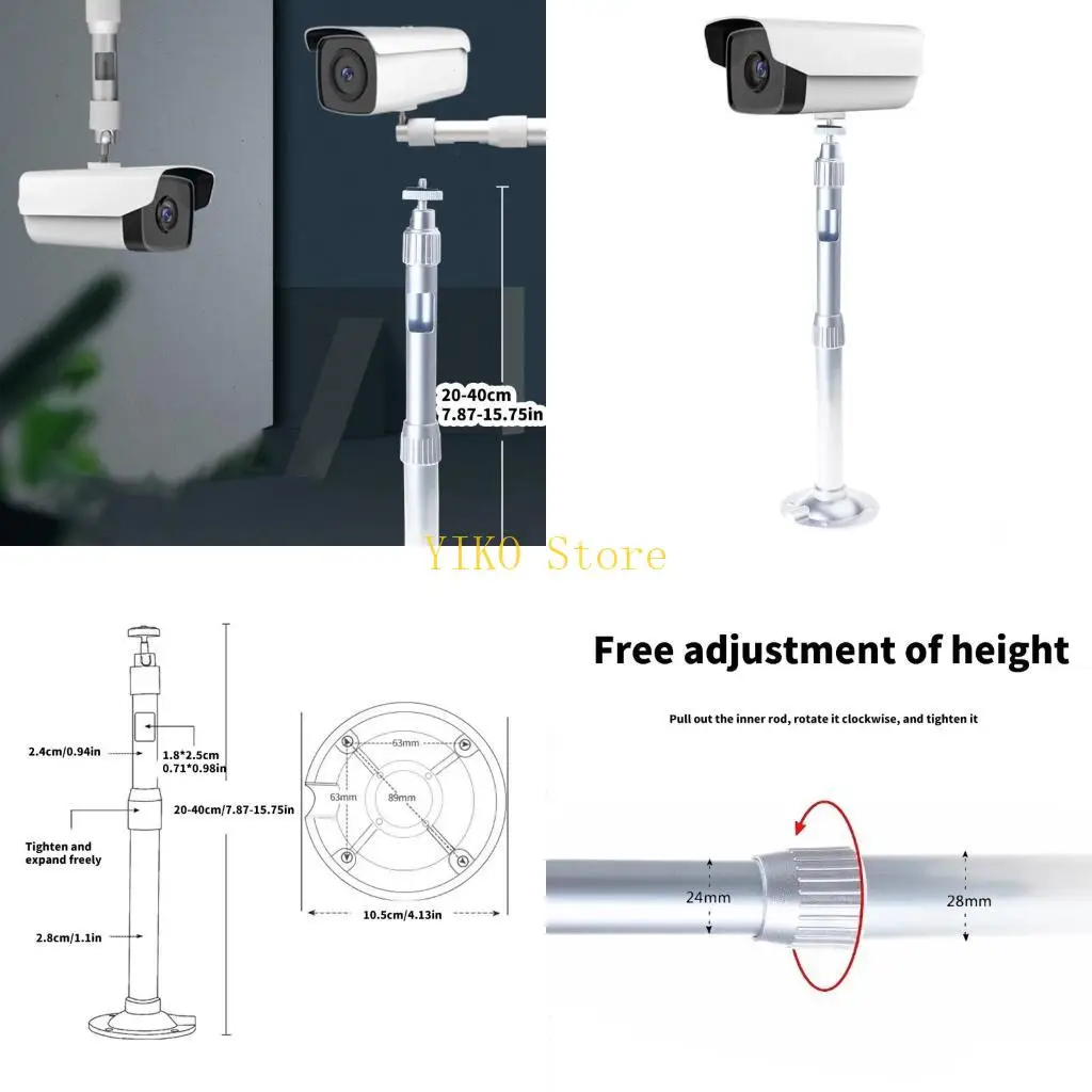 

K32C Выдвижной кронштейн для поддержки камеры Гибкий держатель камеры для дома и офиса, регулируемый от 20 см до 40 см