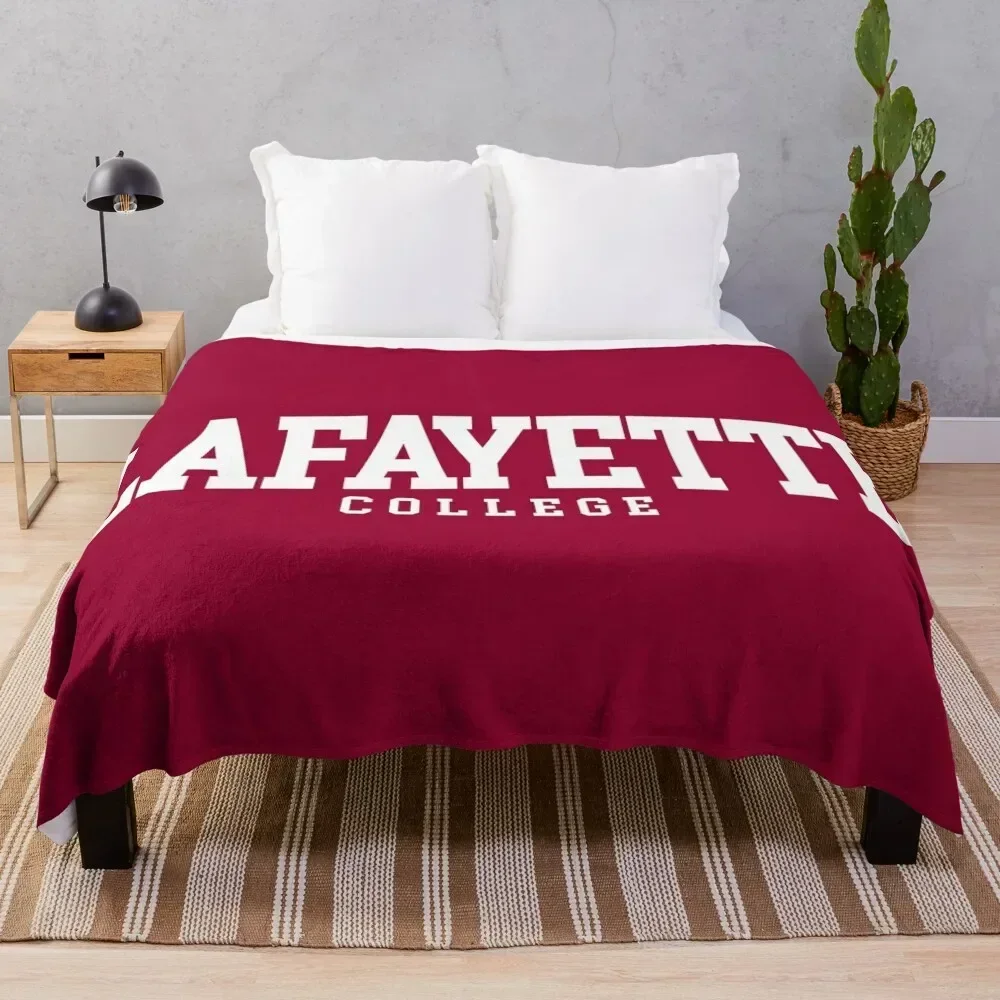 lafayette - college font curved Throw Blanket For Decorative Sofa Blankets For Bed Blankets