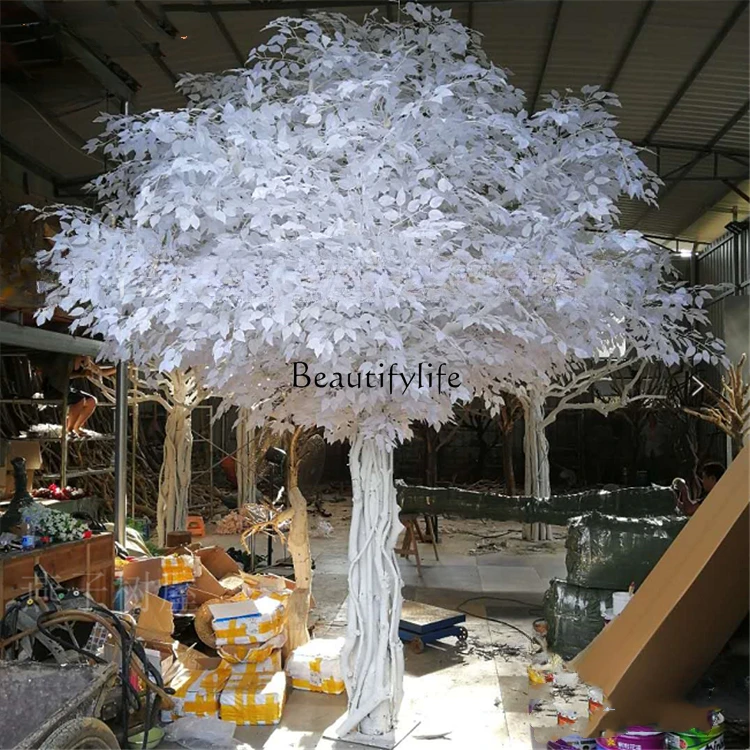 Simulation Banyan Tree Large Plant Hotel Mall Props Show Window Decoration Landscaping