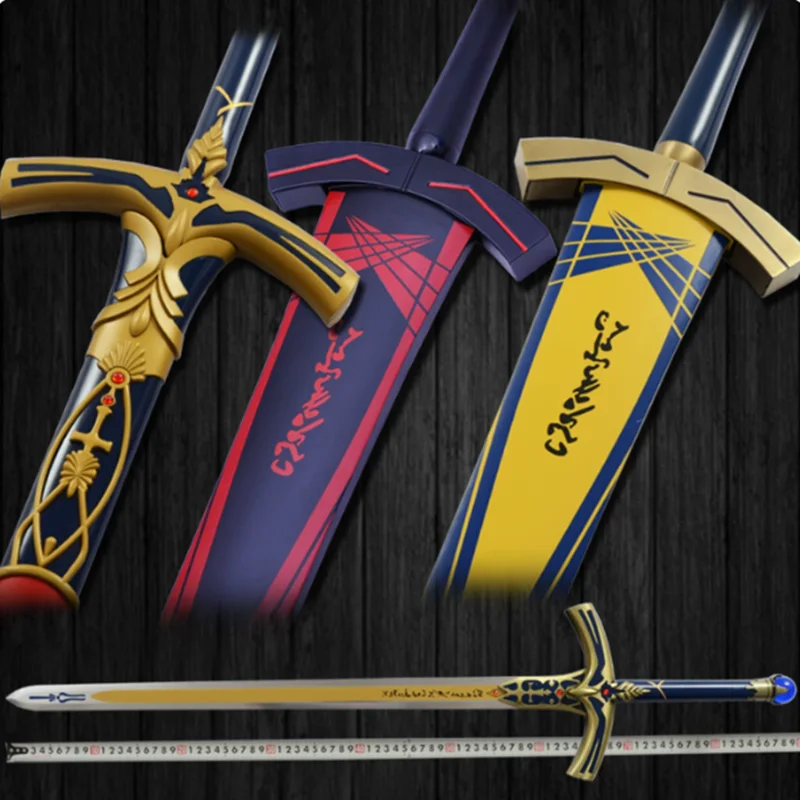 1:1 Cosplay Home Decor Black Holy Sword Saber Sword Fate Stay Night Sword big Prop Model Gift Rubber Unsharpened Toys 106cm