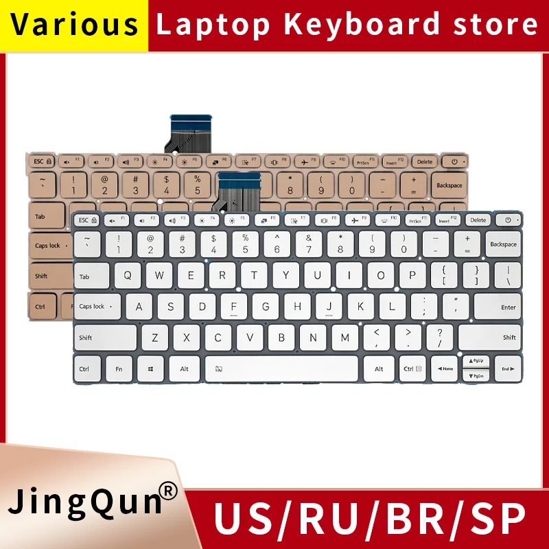 Clavier rétro-éclairé pour ordinateur portable Xiaomi Mi, version américaine et anglaise, d'origine, pour air12.5, 13.3, 161201, TM1607, 161301, TM1704, TM1604, TM1613R