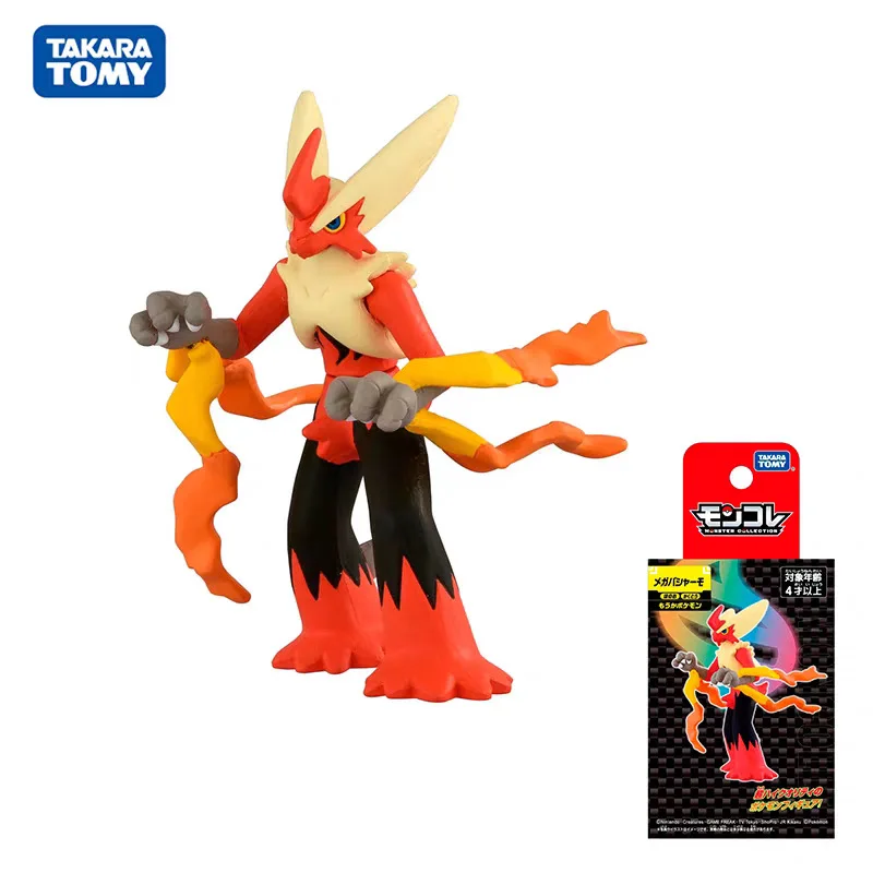 Figura Original de Pokémon de TAKARA TOMY, Modelo de Juguete Mega Gyarados, Blaziken, Gaburias, Absol, Tyranitar, Pequeña Decoración de Escritorio, Muñeco de Regalo