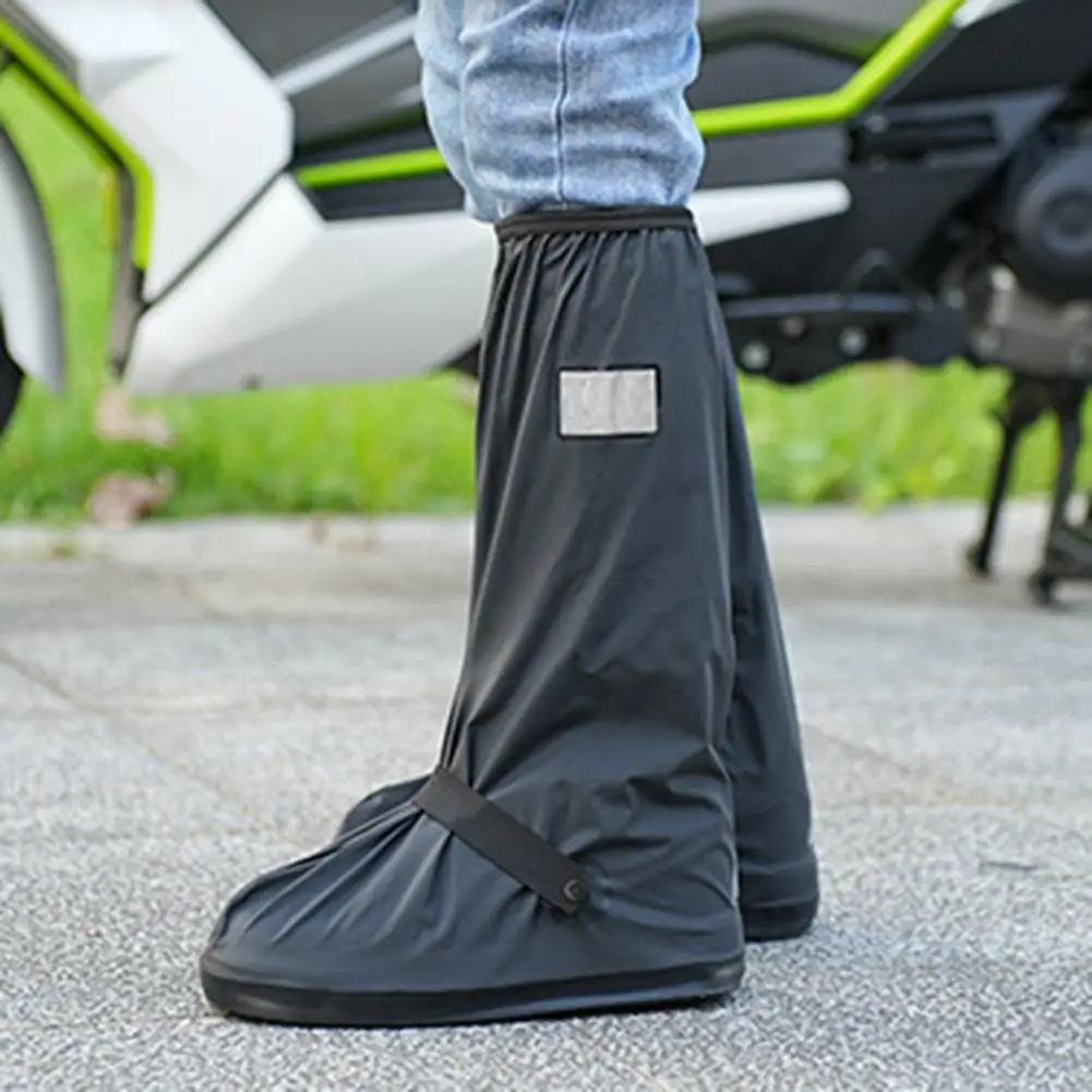 

Waterproof Boot Sleeves Waterproof Pvc Rain Boot Covers with Anti-slip Design Reflective Sole 1 Pair Non-slip Rubber for Rainy