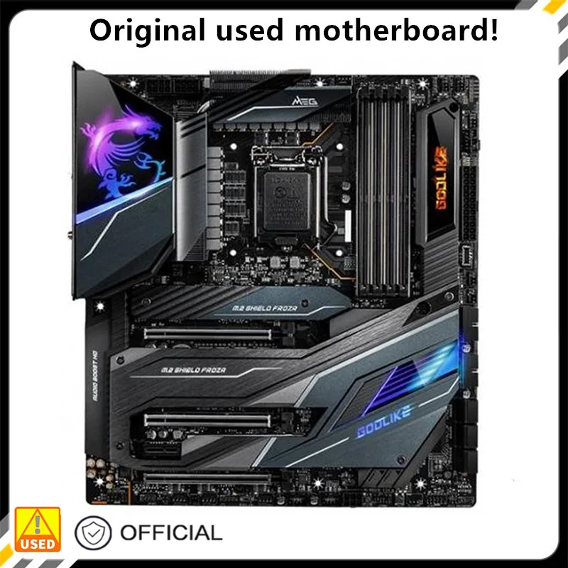 

For MEG Z490 GODLIKE Original Used Desktop Intel Z490 128GB DDR4 Motherboard LGA 1200 i7/i5/i3 USB3.0 SATA3