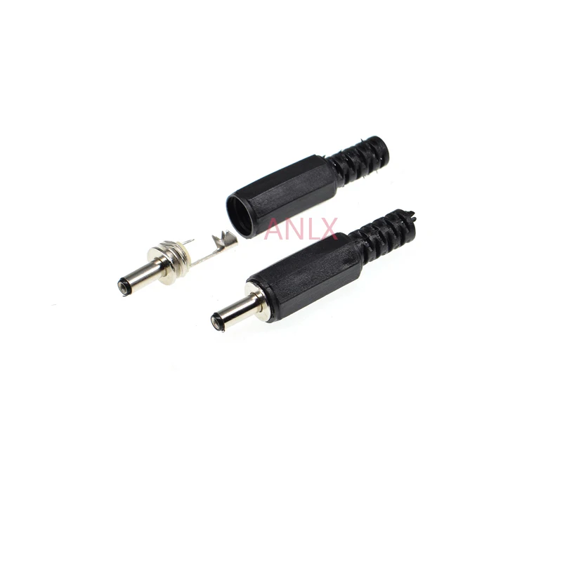 10pcs Dc002 3.5*1.35mm Power Plug Jack  Connector Male Welding Line dc-002