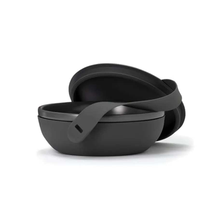

Porter Bowl Lunch Container w/ Protective Non-slip Exterior 1 L Lid and Snap-tight Silicone Strap Food Storage Bento Box Meal P