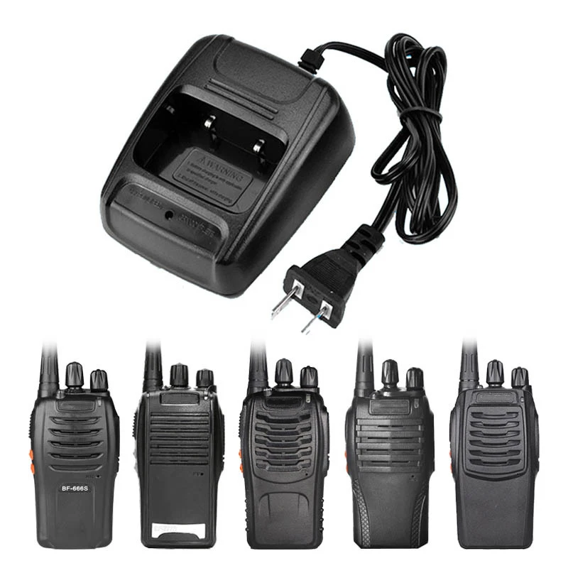 Cargador de Radio bidireccional para coche Baofeng BF-888s/666s, walkie-talkie portátil con batería, USB, UE/EE. UU.