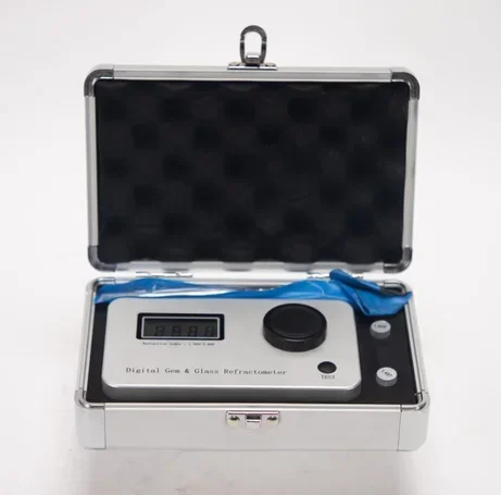 Digital Gem Glass Refractometer Type-C Rechargeable Jewelry Gemstone Identification Tool Refractive Index Measurement Brix