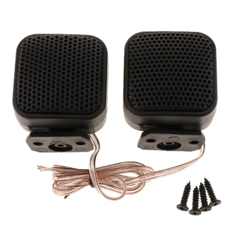 2Pcs Universal Car Mini Square Speaker Tweeter Speakers Car Audio System Vehicle Door 500W Audio Music Loudspeaker Audio System