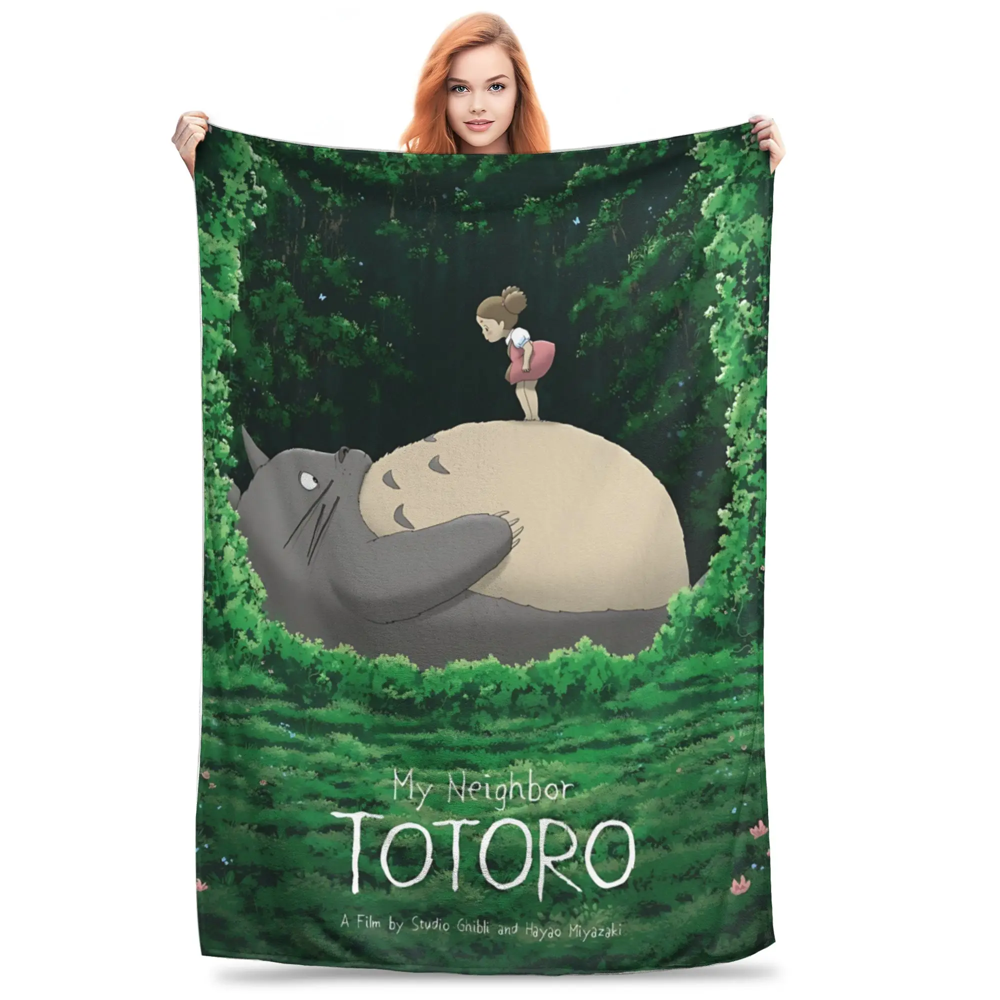 1PC home Cutecore Room Decor My Neighbor Totoros Blanket Throw Blanket  Novelty Warm Blanket All Season