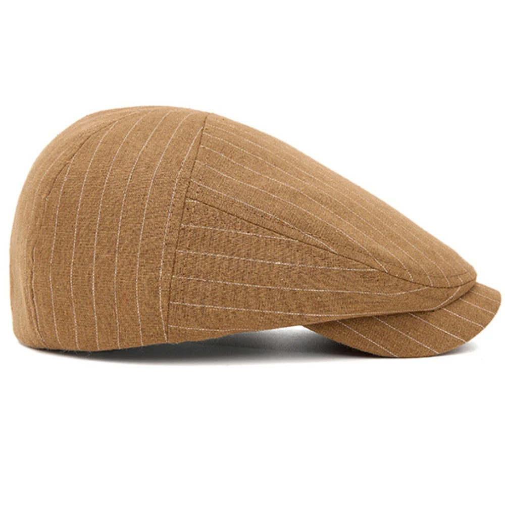 HT5053 Baskenmützen Frühling Herbst Kappe für Herren Damen Retro Künstler Maler Gestreifte Baskenmütze Herren Damen Ivy Flat Cap Bestseller Baskenmütze – Detail 7